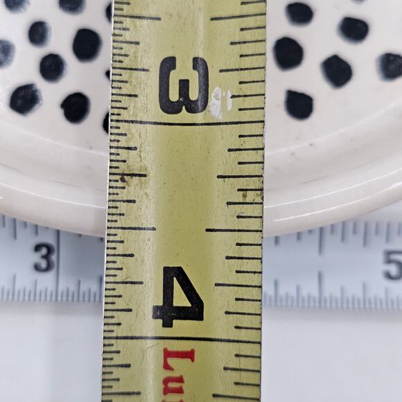 Thyme & Table Ceramic Spoon Rest Black Dot Contemporary Stoneware - Picture 6 of 7